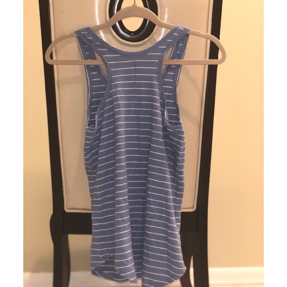 Cute stripped baby blue and white tank - Picture 3 of 3